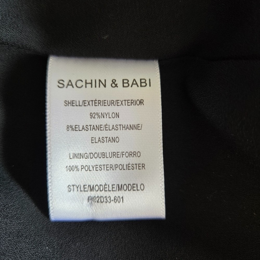 Sachin & Babi Burgundy Sequin Midi Dress L Designer Runway Glam Luxe Holiday NYE - Picture 13 of 14